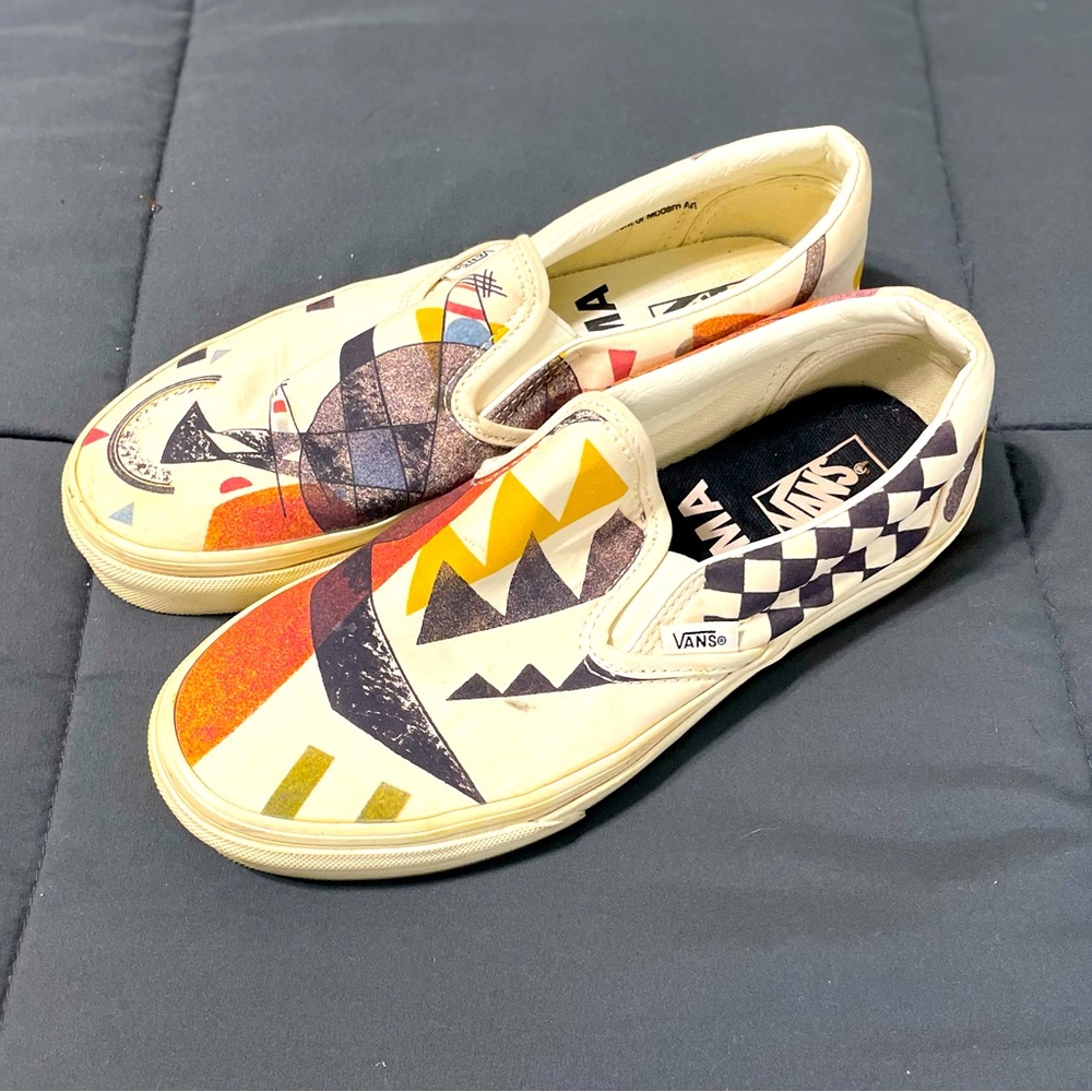 RARE Vans x MoMA Vasily Kandinsky Slip-On Museum of Modern Art Women’s Sz 7